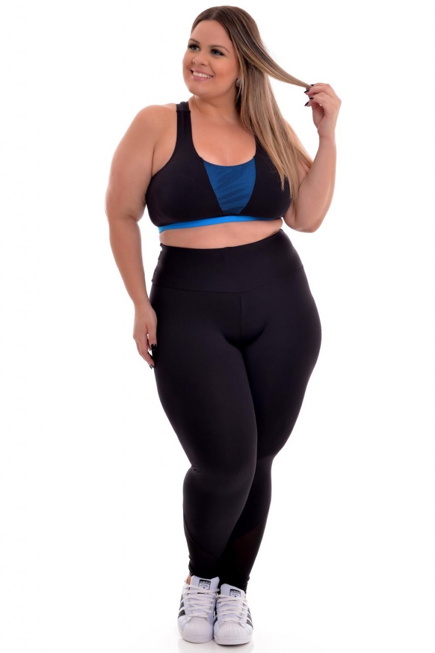 calça legging para academia plus size