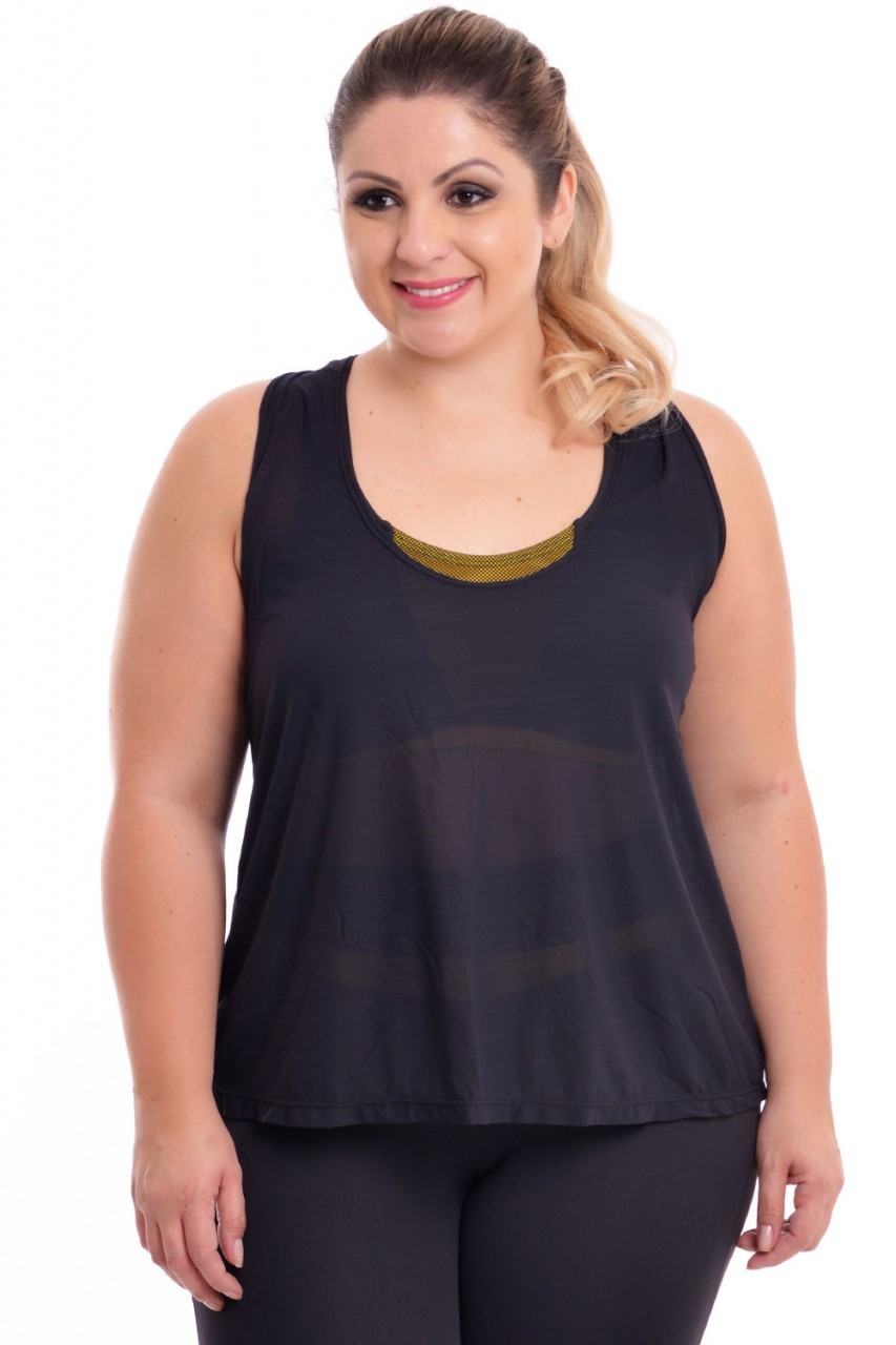 camisetas para academia plus size